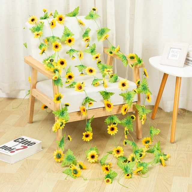 Artificial Fake Sunflower Garland 2.5M