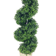 Artificial Fake Spiral Topiary Plant