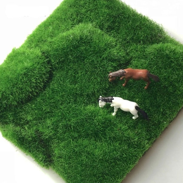 Artificial Fake Dark Green Grass Sheet