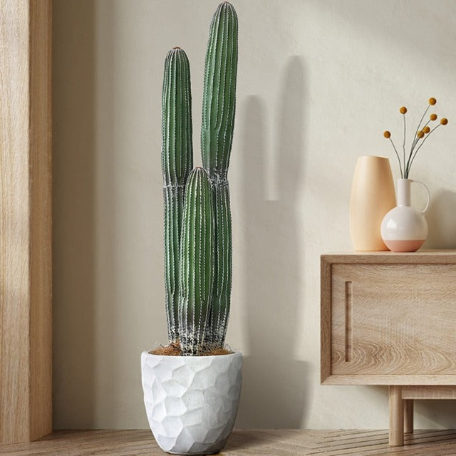 Artificial Fake Tall Cactus Plant in Pot 75 cm