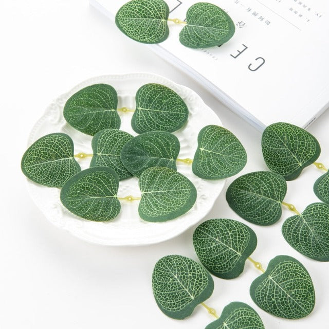 Artificial Fake Eucalyptus Leaves 50 Pcs